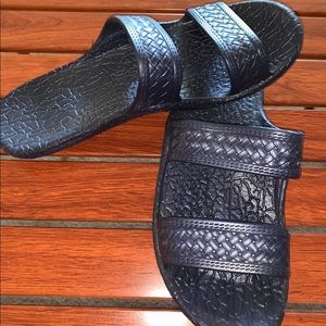 🍀KALI rubber slides Navy blue Size 11